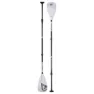 Aqua Marina Solid Fiberglass SUP Paddle, Black+white, One Size