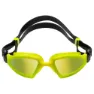 Aqua Sphere Kayenne Pro Speil-svømmebriller unisex, Yellow / yellow titanium mirrored, One Size