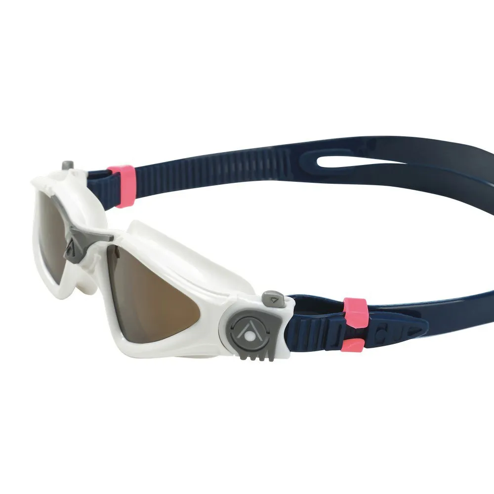 Aqua Sphere Kayenne S Svømmebriller For Barn unisex, White / grey / brown, One Size