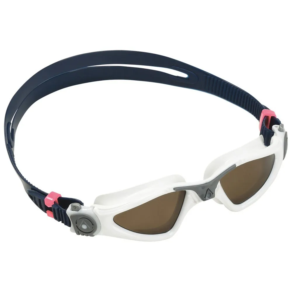 Aqua Sphere Kayenne S Svømmebriller For Barn unisex, White / grey / brown, One Size