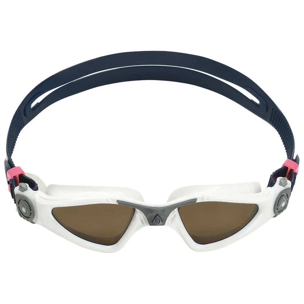 Aqua Sphere Kayenne S Svømmebriller For Barn unisex, White / grey / brown, One Size