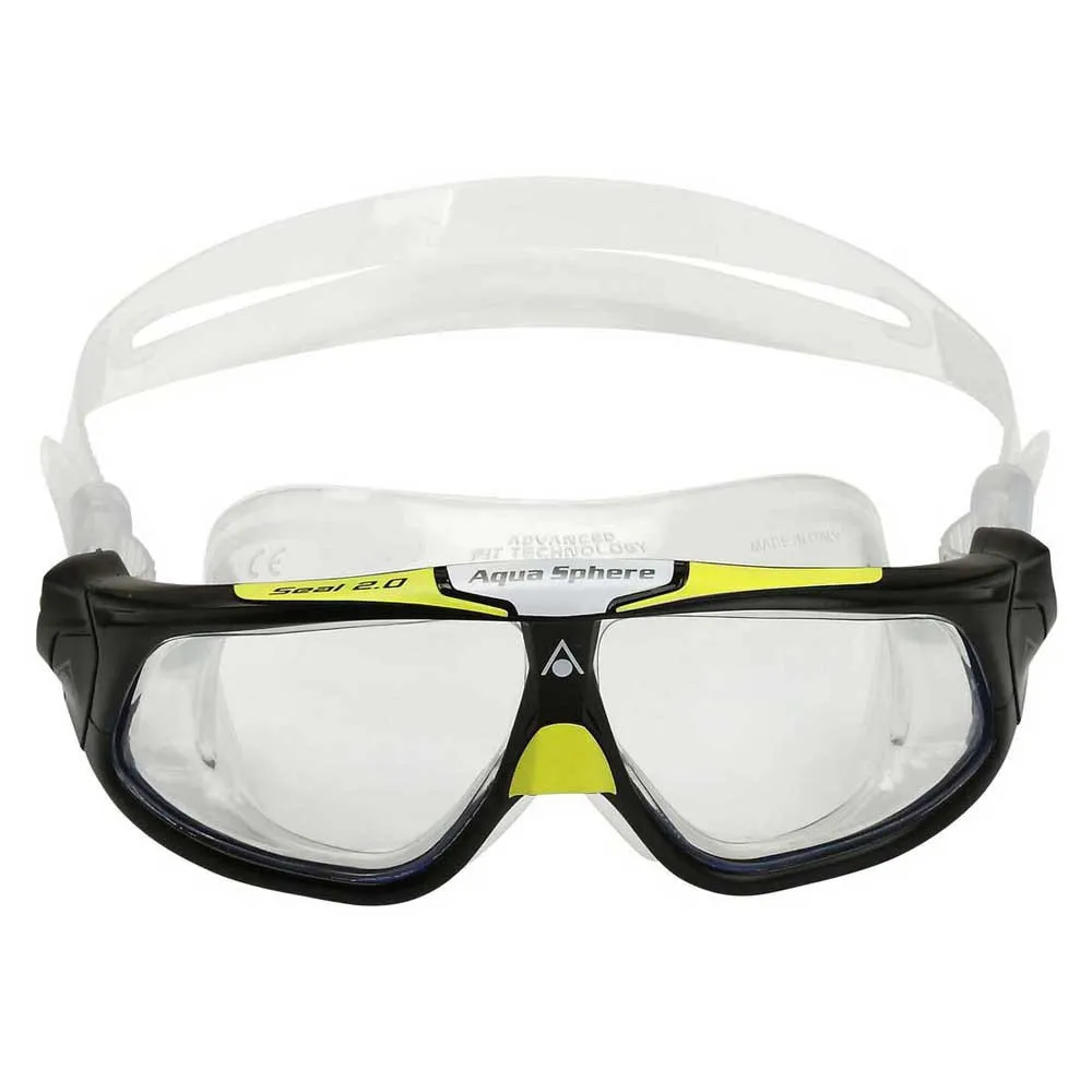 Aqua Sphere Seal 2.0 Svømmemaske unisex, Black / grey / clear, One Size