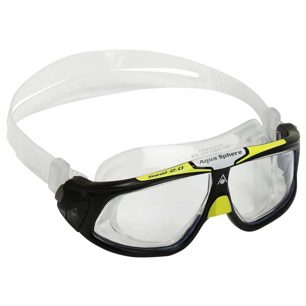 Aqua Sphere Seal 2.0 Svømmemaske unisex, Black / grey / clear, One Size