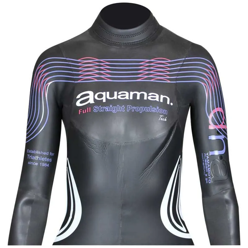 Aquaman Dna Våtdrakt I Neopren Med Lange Ermer For Kvinner unisex