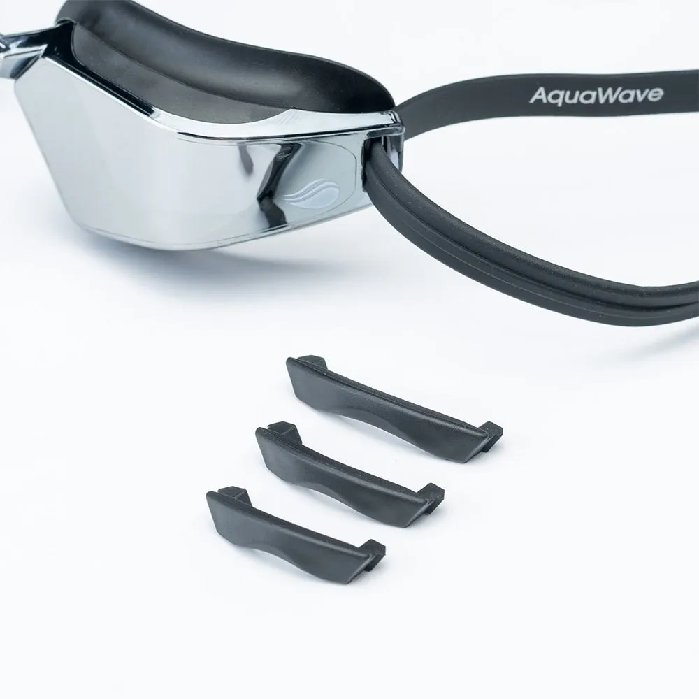 Aquawave Vectro Mc Champ Speil-svømmebriller unisex, Black / silver mirror, One Size