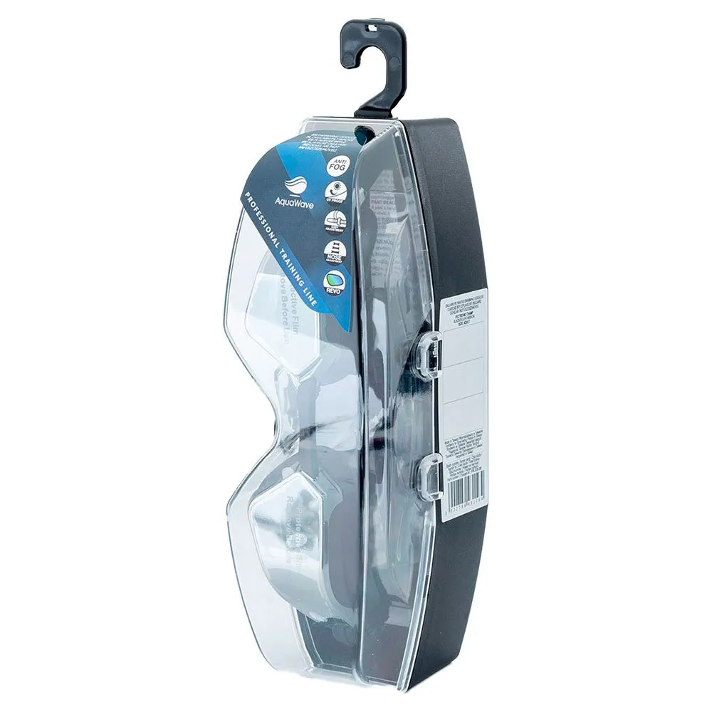 Aquawave Vectro Mc Champ Speil-svømmebriller unisex, Black / silver mirror, One Size
