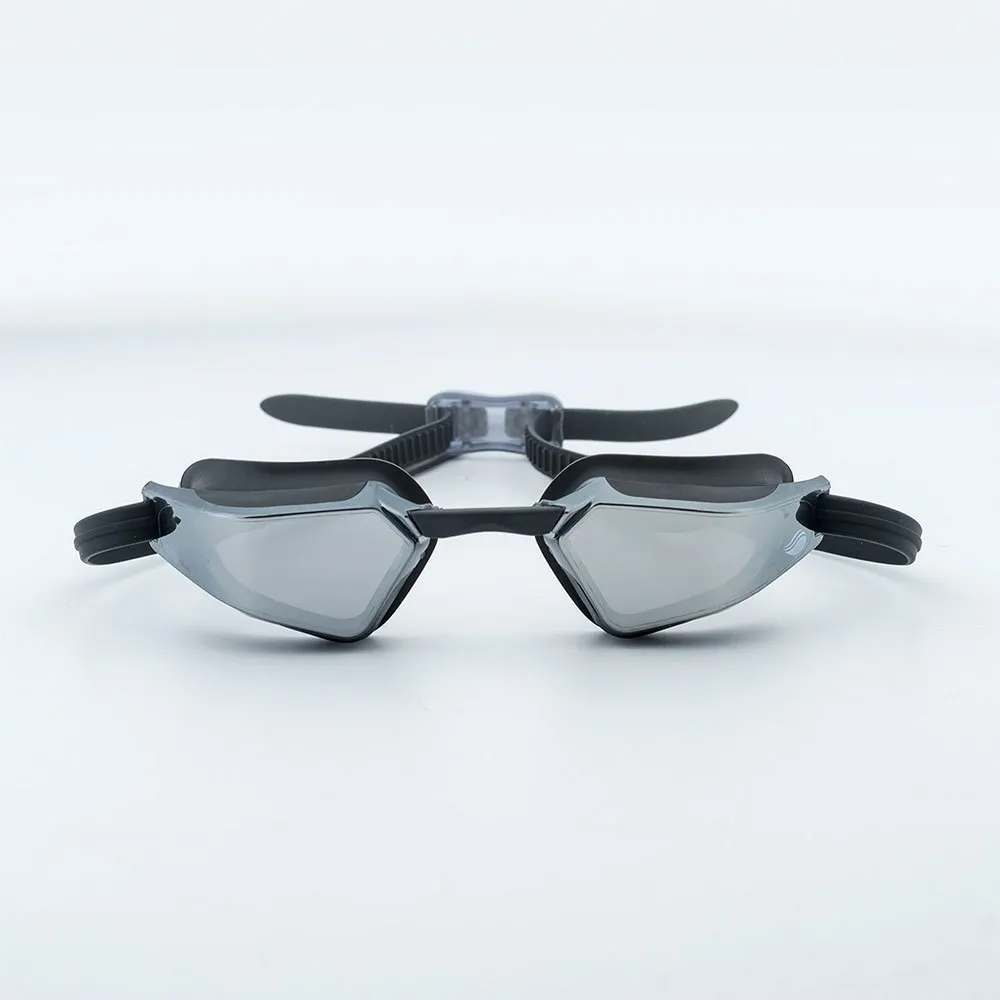 Aquawave Vectro Mc Champ Speil-svømmebriller unisex, Black / silver mirror, One Size