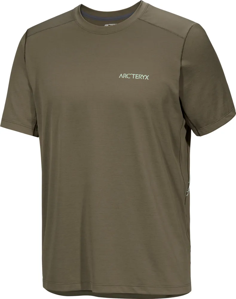 Arc'teryx Men's Cormac Arc'Bird Logo Shortsleeve, Tatsu heather / stone green
