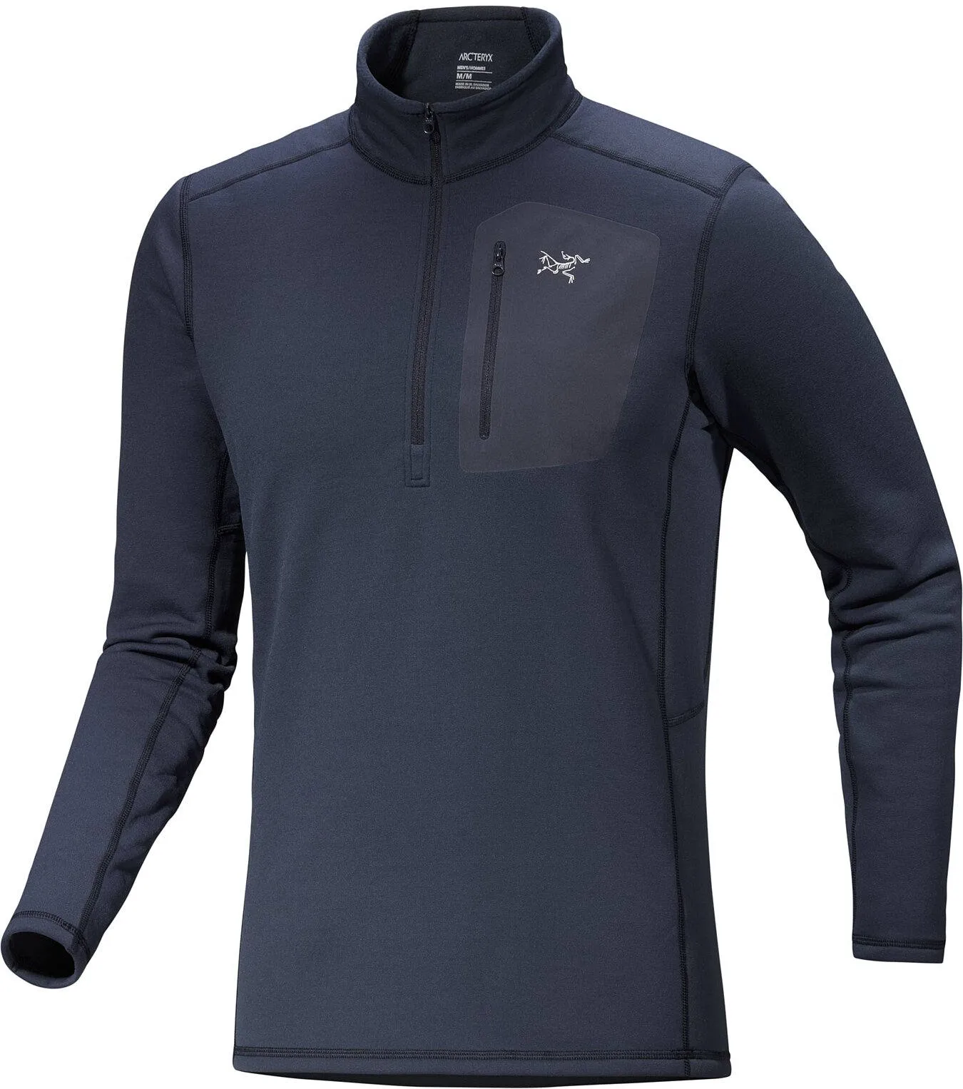 Arc'teryx Rho Heavyweight Zip Neck, Black sapphire