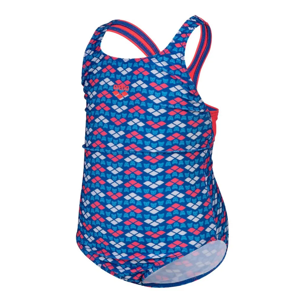 arena Friends Swim Pro Ao Badetøy female, Fluo red / multi, 12-24MON