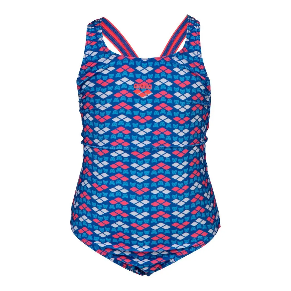 arena Friends Swim Pro Ao Badetøy female, Fluo red / multi, 12-24MON