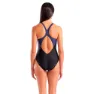 arena Graphic V Back L Badetøy female, Black / navy