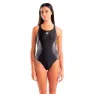 arena Grid V Back Graphic Badetøy female, Black / artic