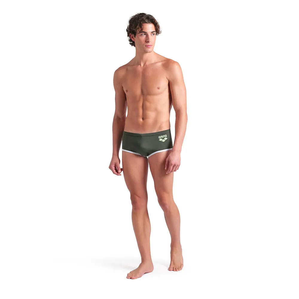 arena One Low Waist Big Logo 14cm Badetrusser male, Dark sage arena One Low Waist Big Logo 14cm Badetrusser male, Dark sage