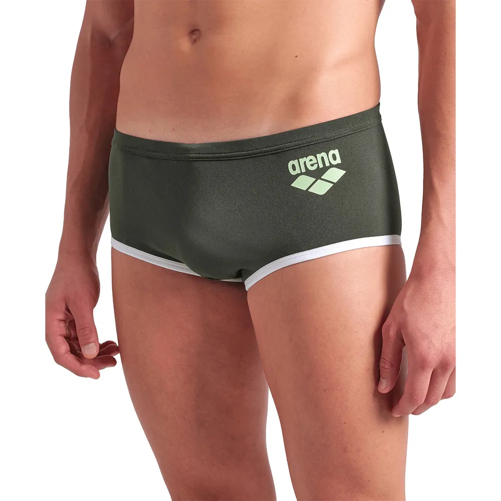 arena One Low Waist Big Logo 14cm Badetrusser male, Dark sage arena One Low Waist Big Logo 14cm Badetrusser male, Dark sage