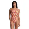 arena Strawberry Swim Tech Back Badetøy female, Fluo red / orange