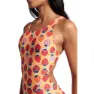 arena Strawberry Swim Tech Back Badetøy female, Fluo red / orange