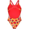 arena Strawberry Swim Tech Back Badetøy female, Fluo red / orange