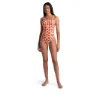 arena Strawberry Swim Tech Back Badetøy female, Fluo red / orange