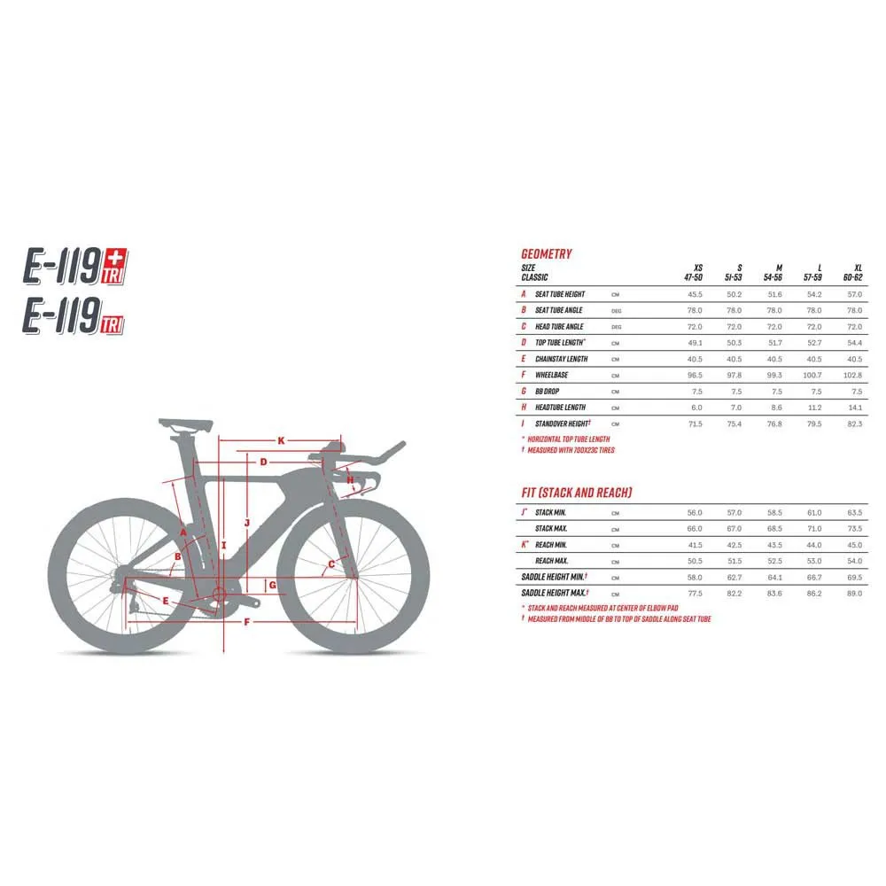 Argon 18 E-119 Tri+ 2020 Landeveissykkelramme, Black / red matt, M