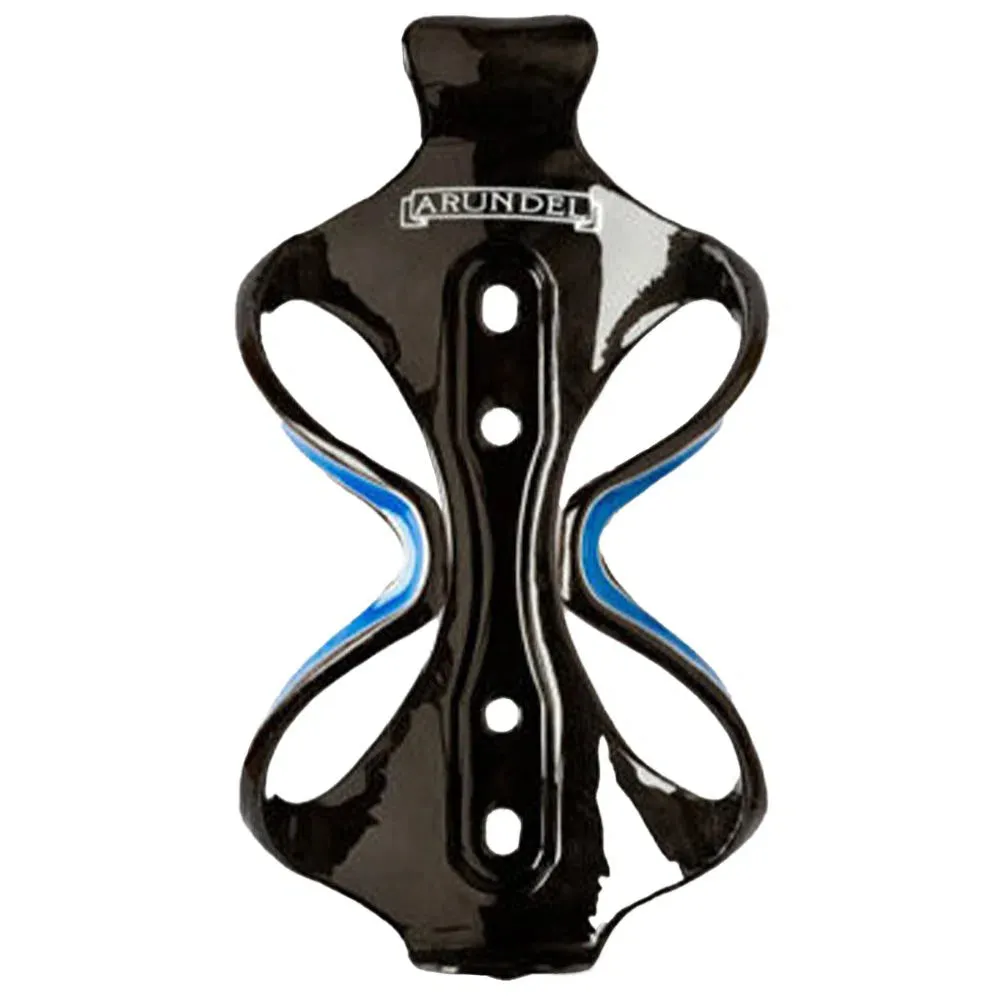 Arundel BOTTLE CAGE MANDIBLE CARBONO UNIDIREC, Glossy black/blue Arundel BOTTLE CAGE MANDIBLE CARBONO UNIDIREC, Glossy black/blue