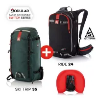 Arva Airbag Switch Adven. Bundle 24+ST35 skredsekksystem, m/ 24L og 35L sekkerom