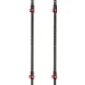 Arva Fuji Carbon 3 Parts Powerlock + Long Grip Spaserstokker, Black, 105-135cm