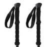Arva Fuji Carbon 3 Parts Powerlock + Long Grip Spaserstokker, Black, 105-135cm