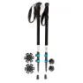 Arva Haute Route Compact 3 Part Powerlock Long Spaserstokker, Black, 105-135cm