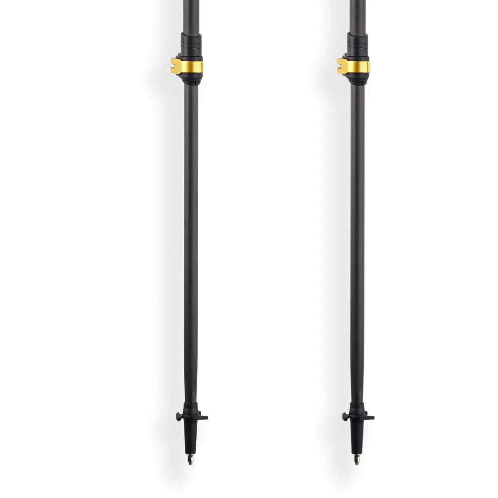 Arva Nepal Carbon 3 Parts Powerlock Cork Grip Spaserstokker, Black / gold, 105-135cm