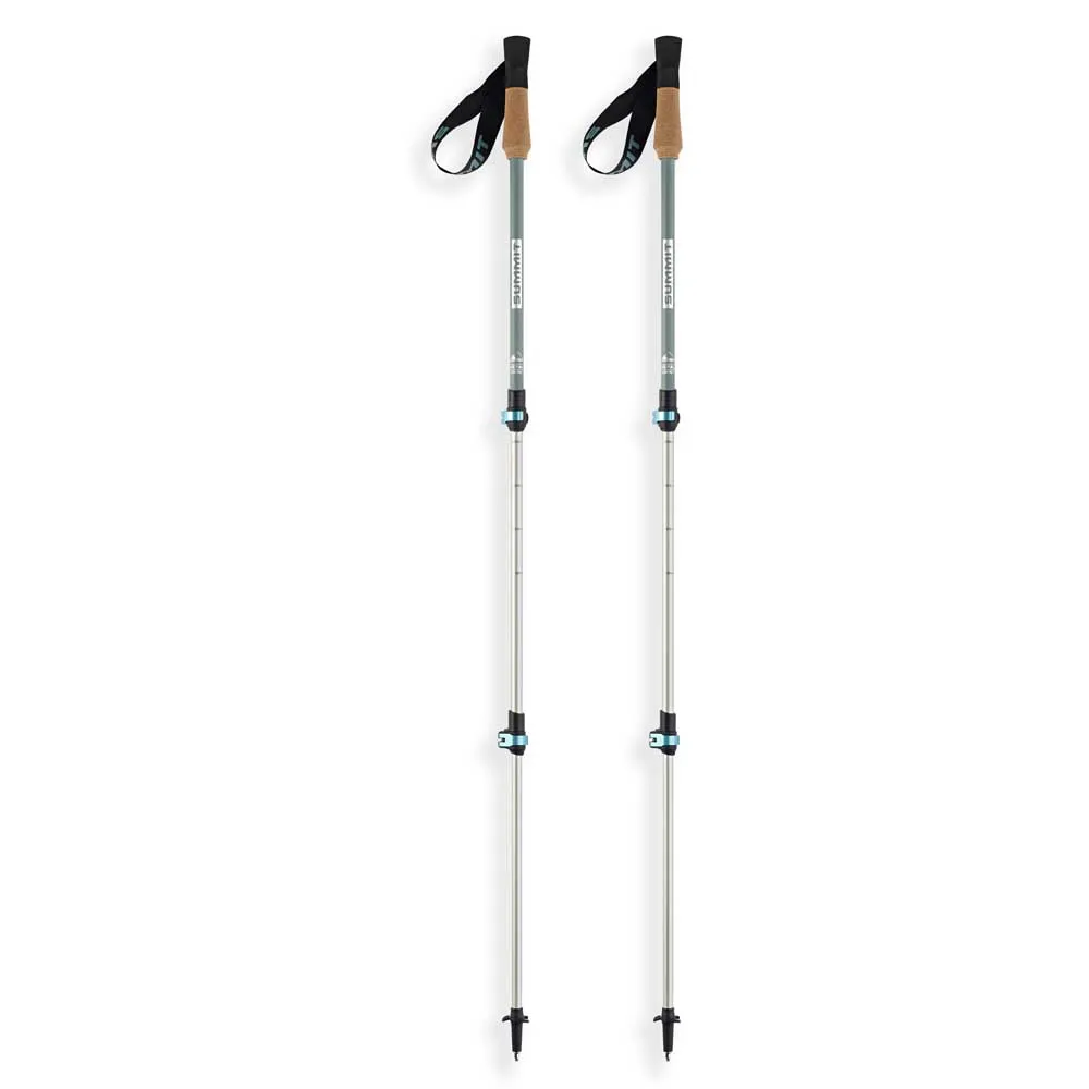 Arva Nepal Compact 3 Parts Powerlock Cork Grip Spaserstokker, Ice blue, 105-120cm