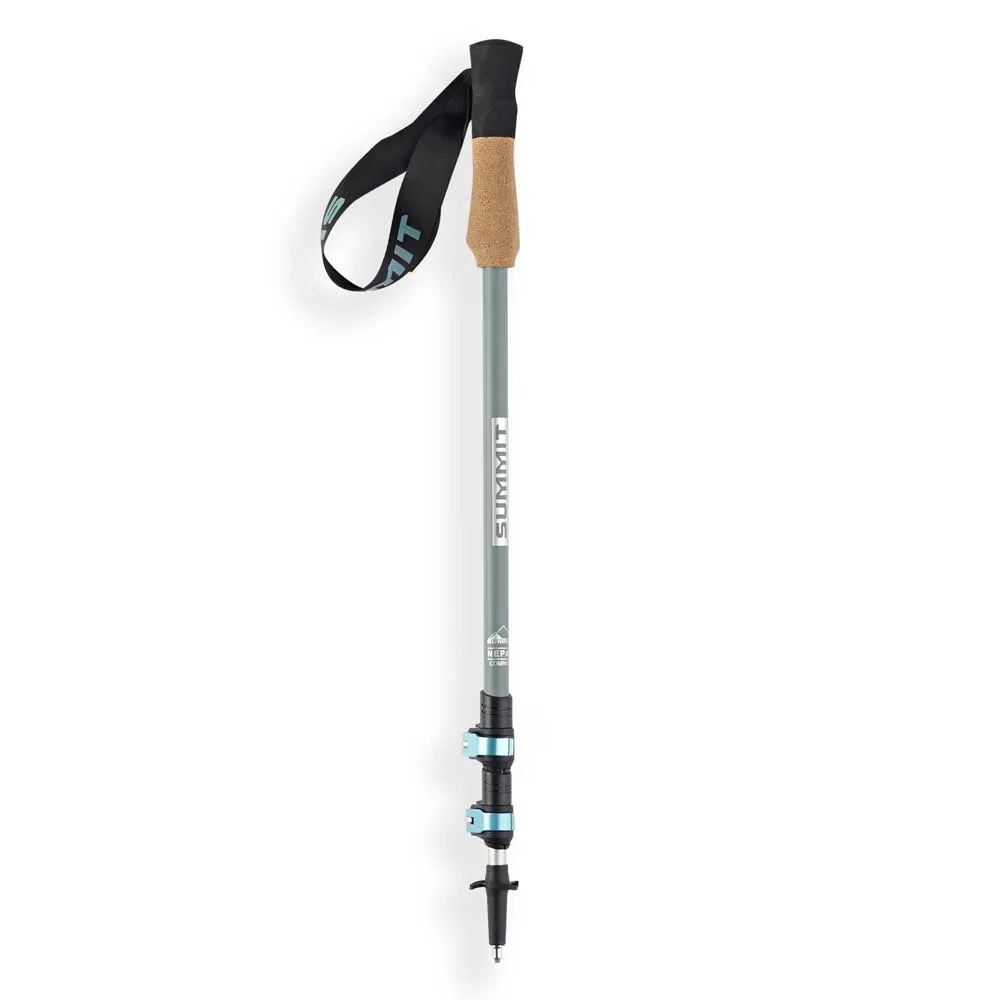 Arva Nepal Compact 3 Parts Powerlock Cork Grip Spaserstokker, Ice blue, 105-120cm