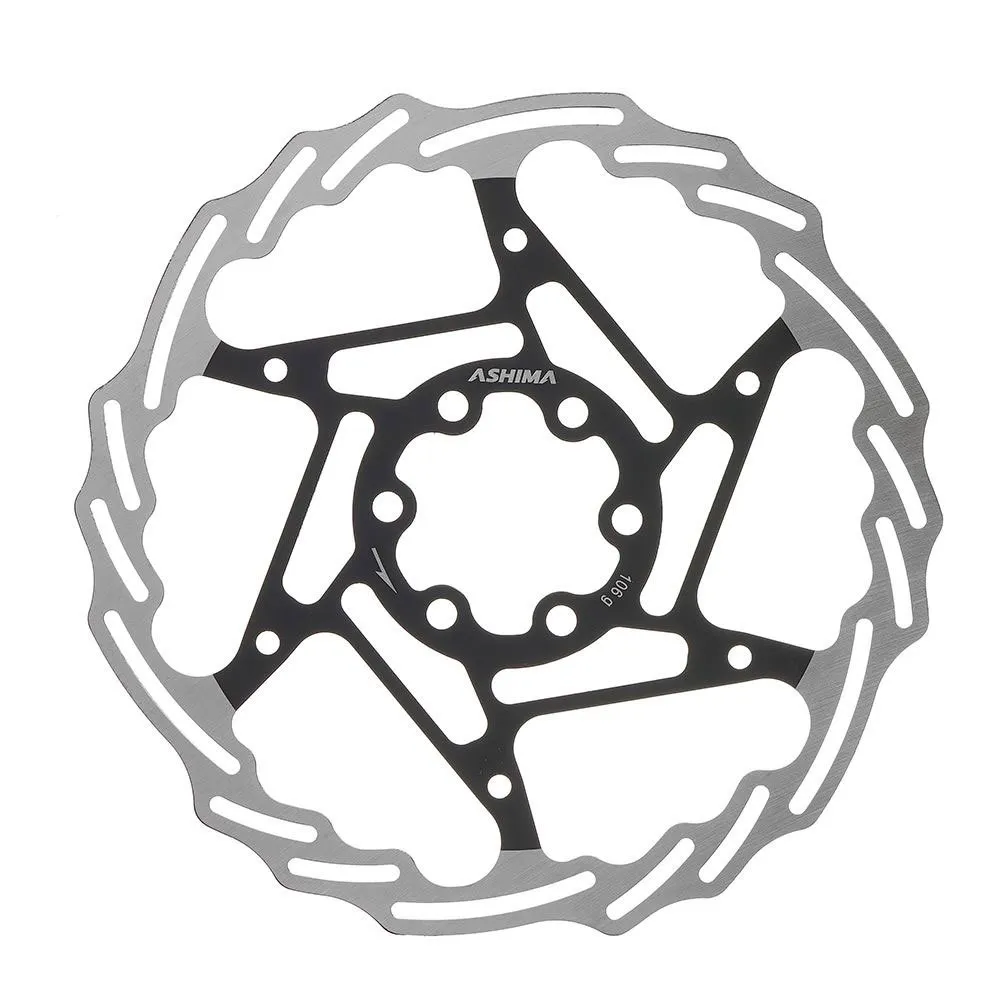ASHIMA Aro 19 6b Bremsekive, Silver / black, 180mm
