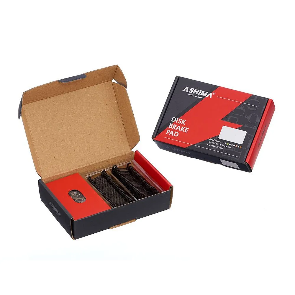 ASHIMA Saint Shimano Organiske Skivebremseklosser, Black, One Size