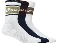 Asics 3 Pack Logo Crew Sock Asics 3 Pack Logo Crew Sock