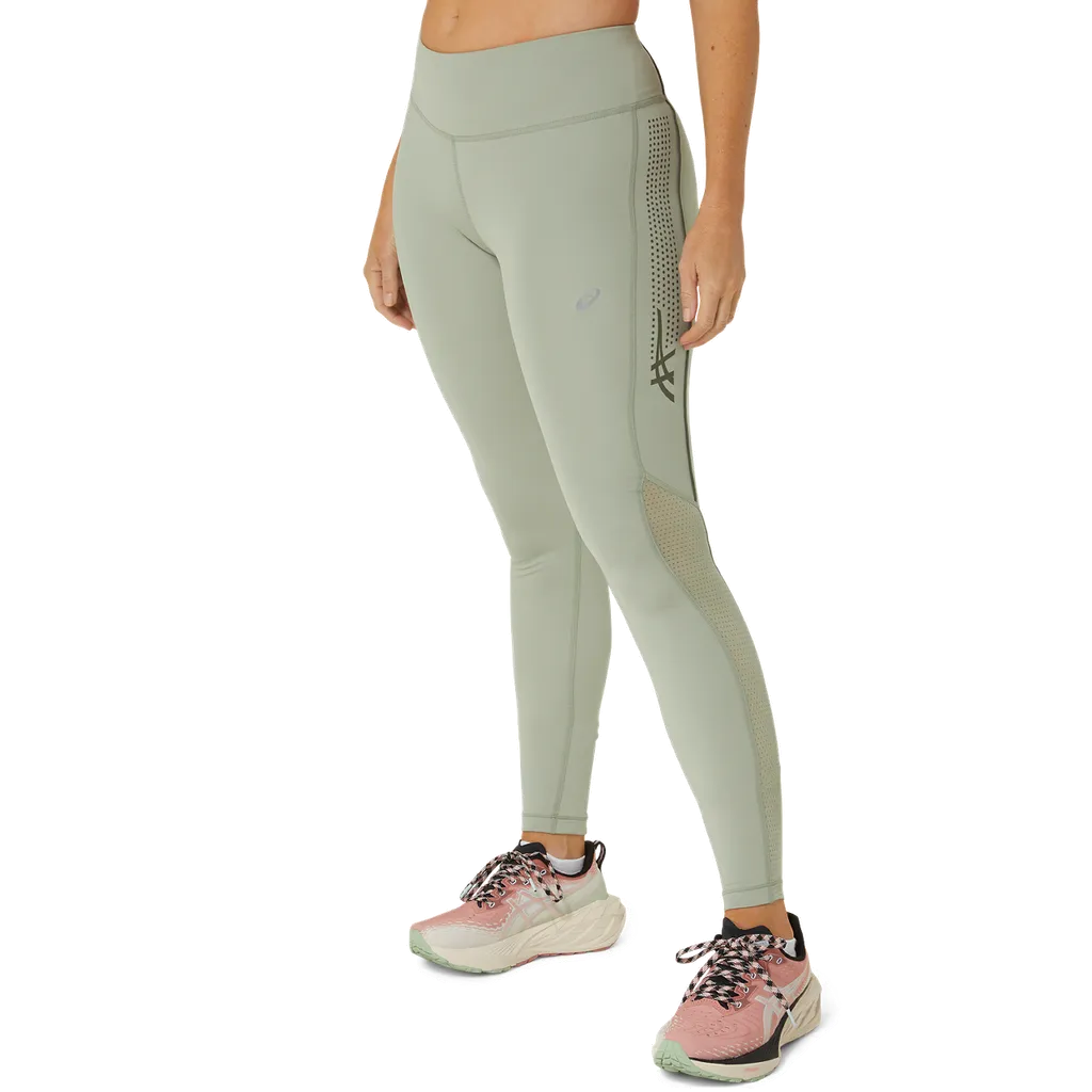 Asics Dame Tights Icon, Olgr/magr