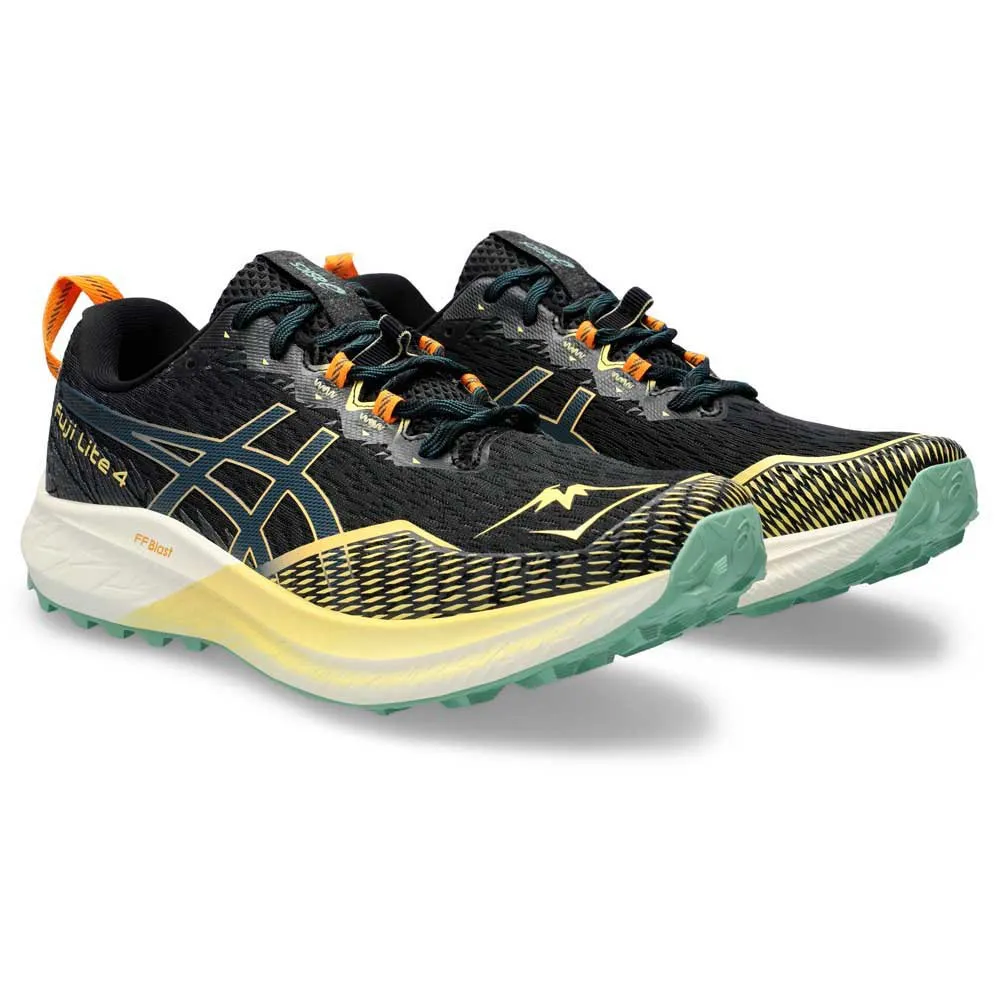 Asics Fuji Lite 4 Trailsko Refurbished, Black / magnetic blue