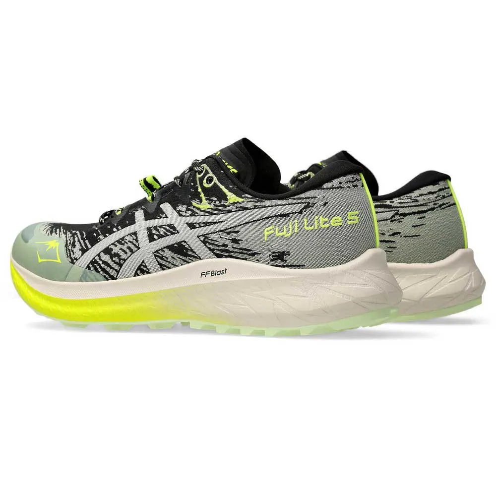 Asics Fuji Lite 5 Trailsko Refurbished, Black / oatmeal