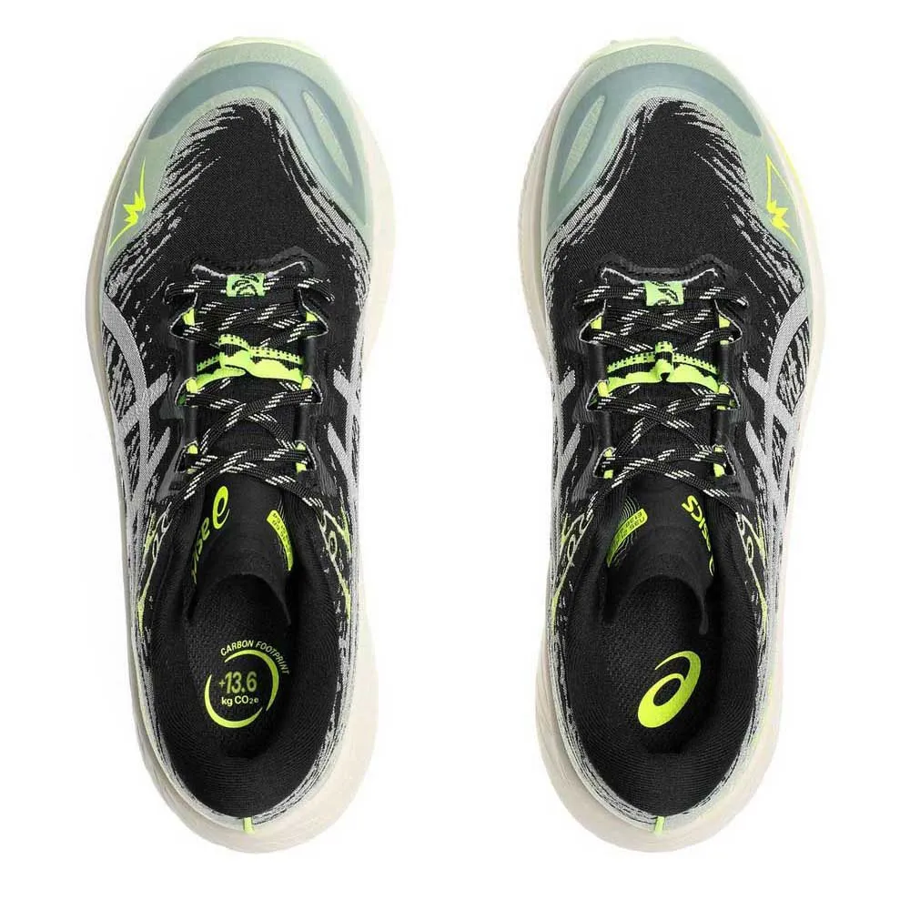 Asics Fuji Lite 5 Trailsko Refurbished, Black / oatmeal