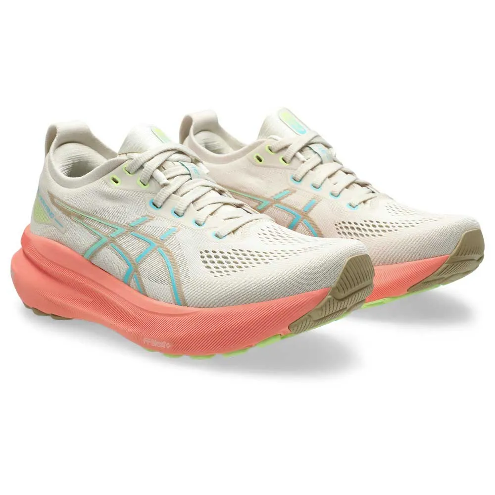 Asics Gel Kayano 31 Løpesko Refurbished female, Birch / energy aqua