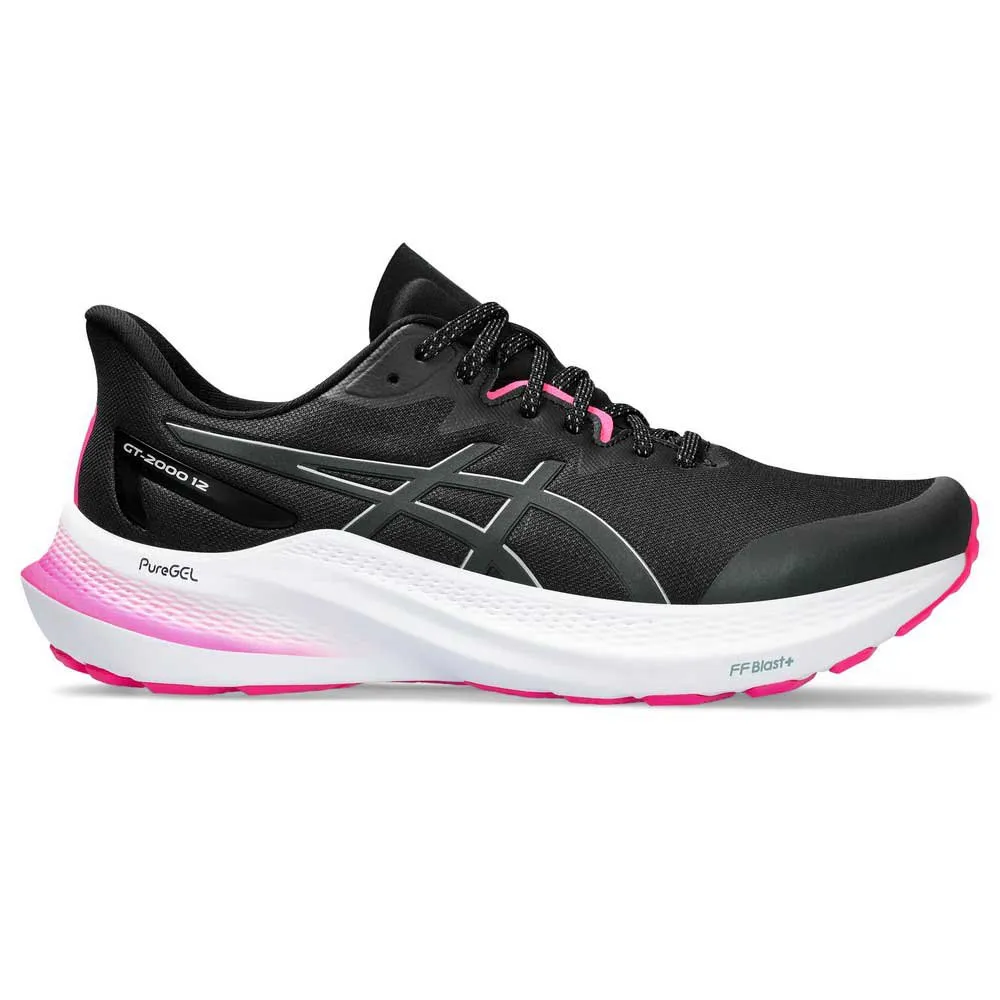 Asics Gt-2000 12 Lite-show Løpesko female, Black / pure silver Asics Gt-2000 12 Lite-show Løpesko female, Black / pure silver