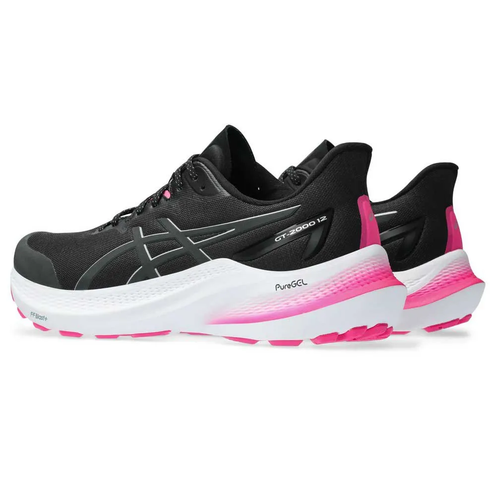 Asics Gt-2000 12 Lite-show Løpesko female, Black / pure silver Asics Gt-2000 12 Lite-show Løpesko female, Black / pure silver