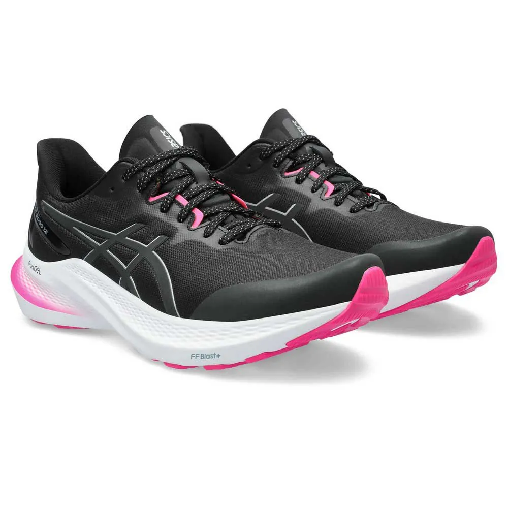 Asics Gt-2000 12 Lite-show Løpesko female, Black / pure silver Asics Gt-2000 12 Lite-show Løpesko female, Black / pure silver