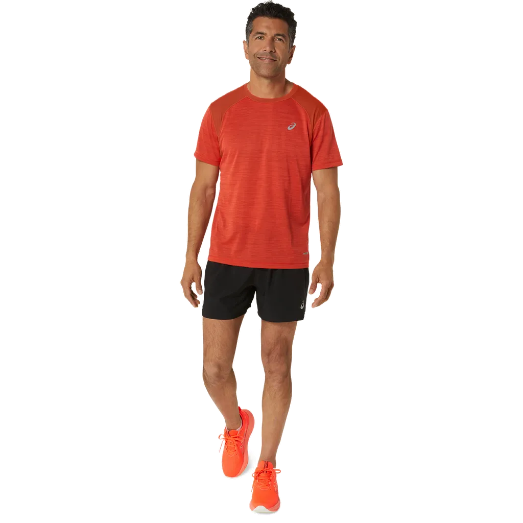Asics Herre Top Road SS, Red