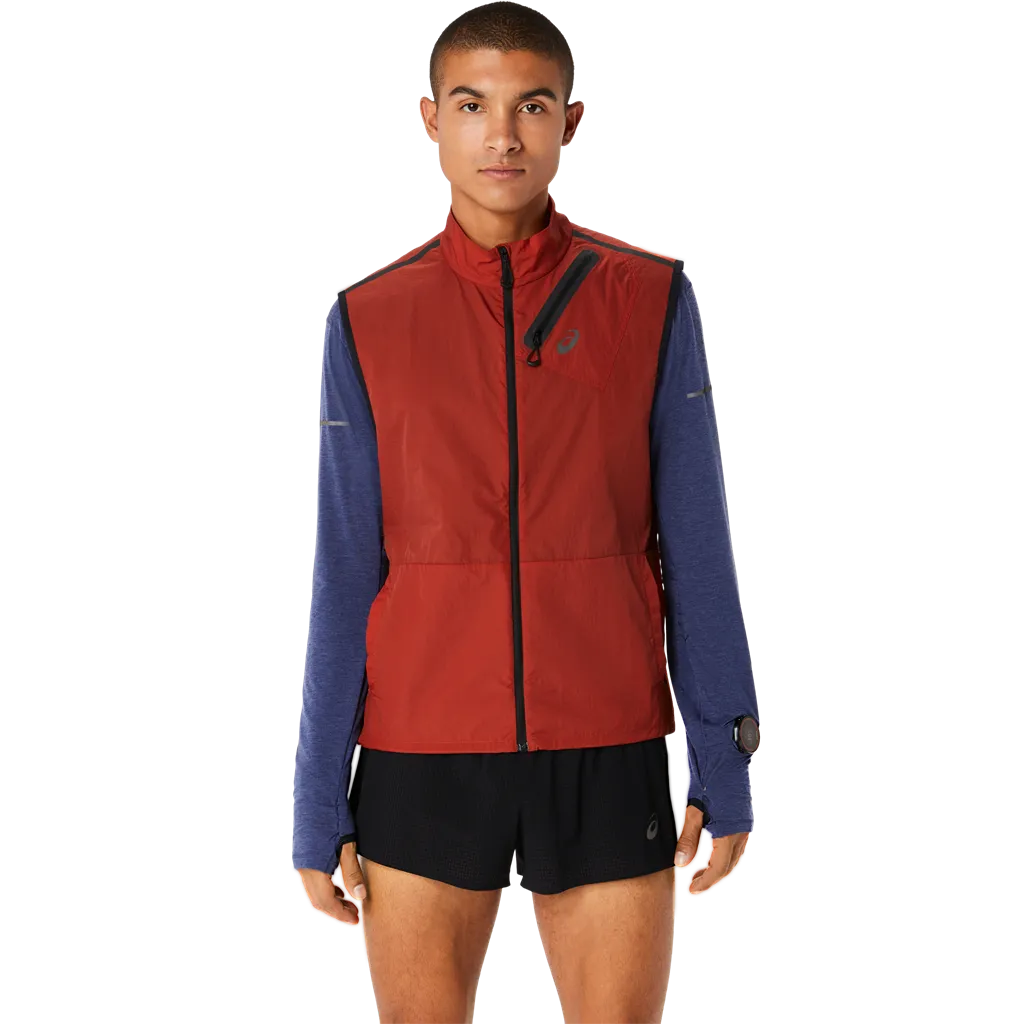 Asics Herre Vest MetaRun Packable, Spice latte Asics Herre Vest MetaRun Packable, Spice latte