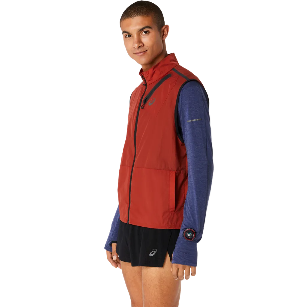 Asics Herre Vest MetaRun Packable, Spice latte Asics Herre Vest MetaRun Packable, Spice latte