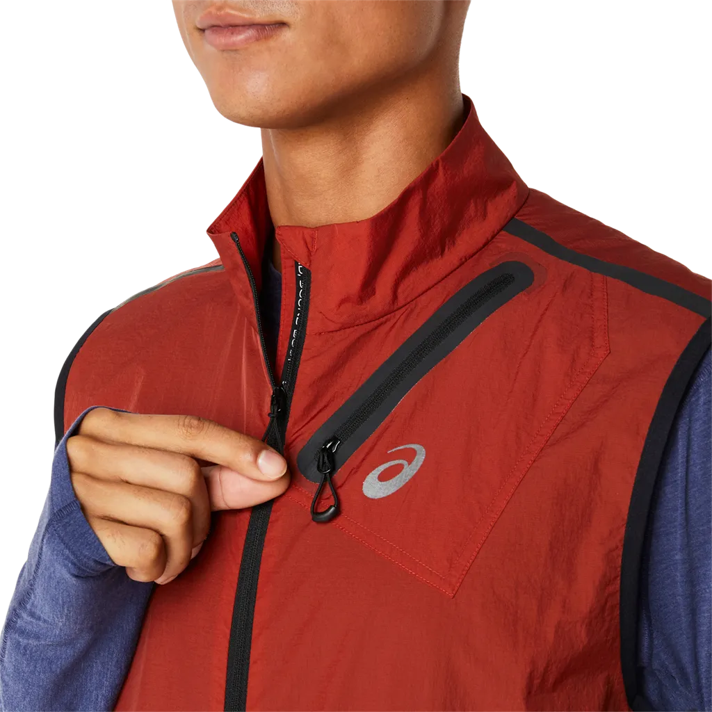 Asics Herre Vest MetaRun Packable, Spice latte Asics Herre Vest MetaRun Packable, Spice latte