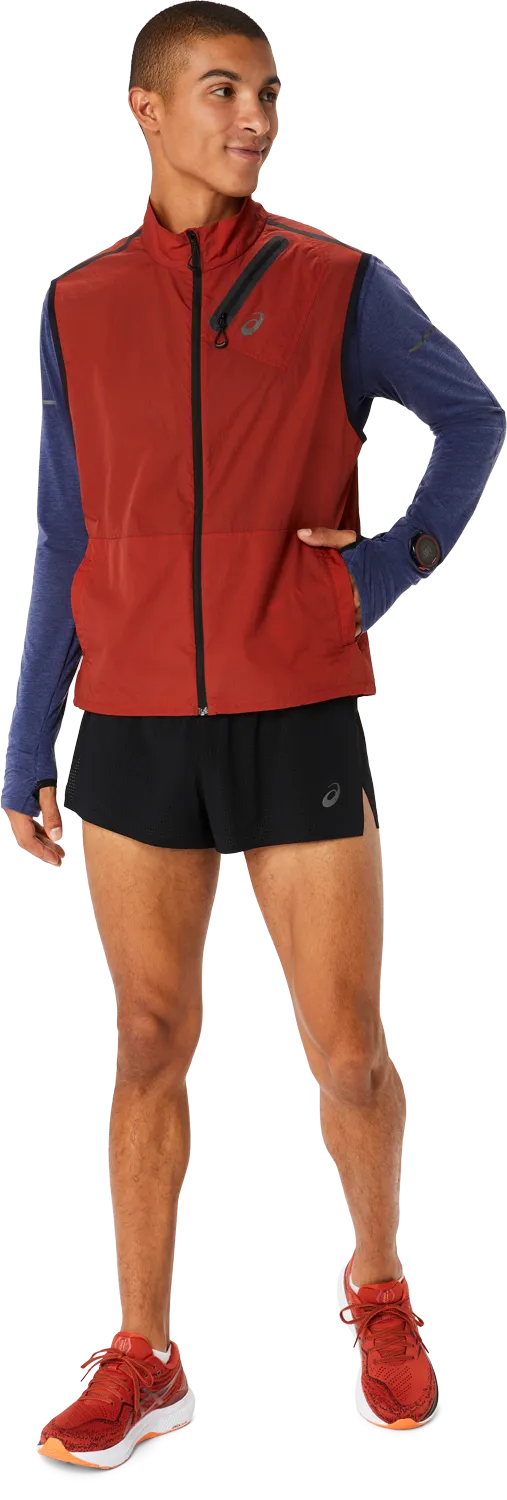 Asics Herre Vest MetaRun Packable, Spice latte Asics Herre Vest MetaRun Packable, Spice latte