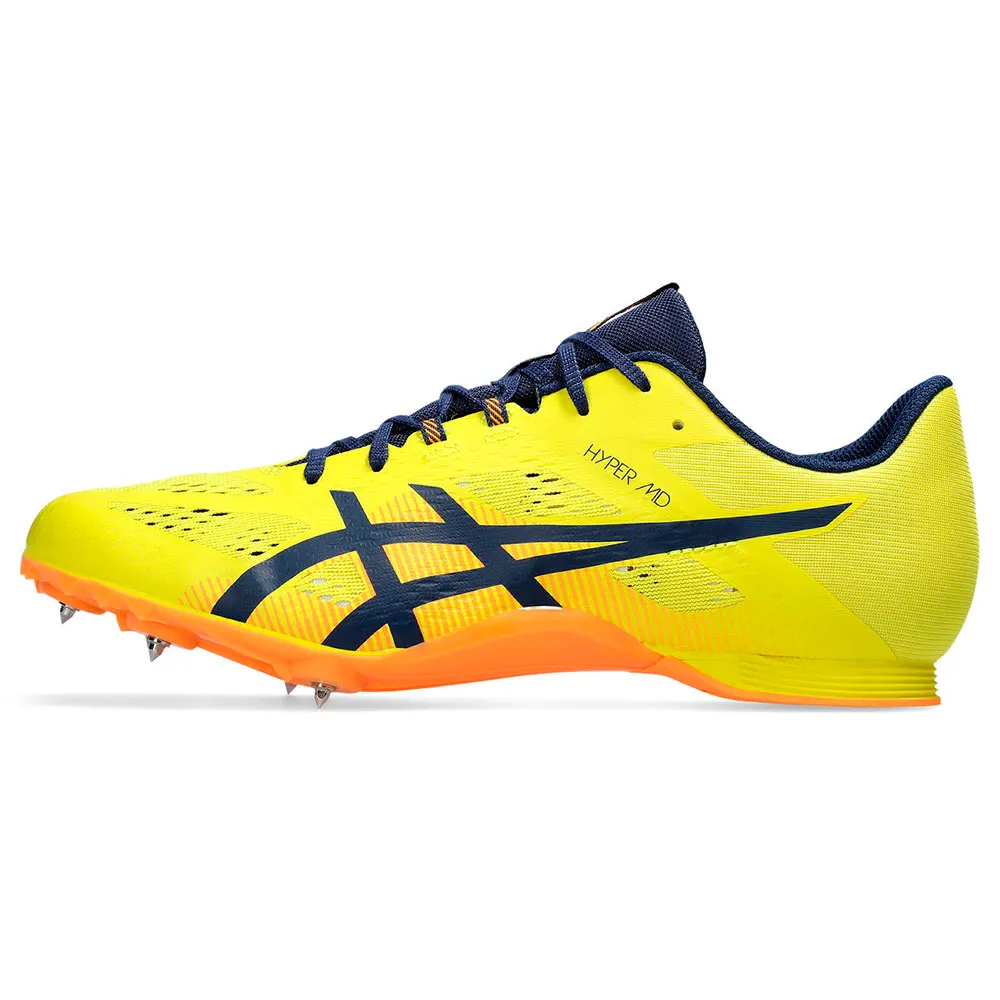 Asics Hyper Md 8 Løpesko Med Pigger male, Bright yellow / blue expanse