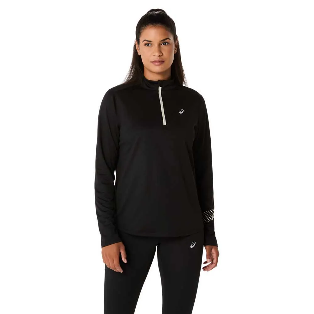 Asics Icon Halv Glidelås Langarmet T-skjorte female